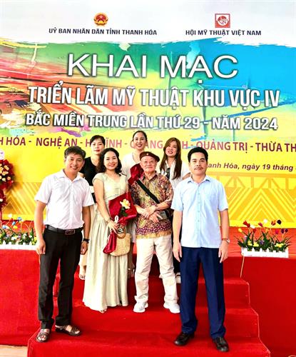 Giảng viên khoa Mỹ thuật, Trường CĐ VHNT Nghệ An tham gia Triển lãm Mỹ thuật khu vực IV, Bắc miền Trung lần thứ 29