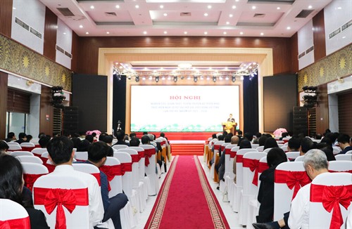 Hội nghị nghiên cứu, học tập, quán triệt, tuyên truyền và triển khai thực hiện Nghị quyết Đại hội đại biểu Đảng bộ tỉnh Nghệ An lần thứ XX