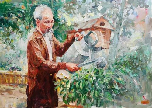 Hình tượng Bác Hồ trong tranh của họa sĩ Hồ Huy Hùng