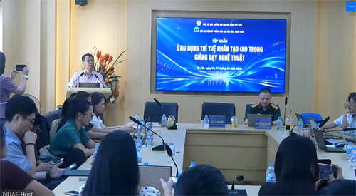 Giảng viên Khoa Âm nhạc Trường CĐ VHNT Nghệ An tham gia chương trình tập huấn trực tuyến “ Ứng dụng trí tuệ nhân tạo (AI) trong giảng dạy nghệ thuật”.