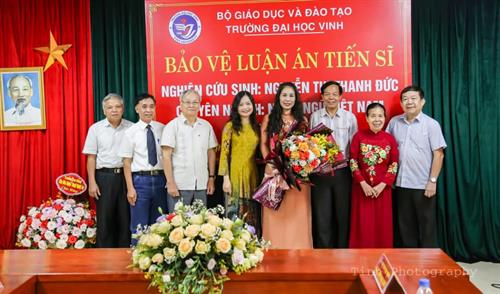 Lễ bảo vệ luận án tiến sĩ của nghiên cứu sinh Nguyễn Thị Thanh Đức