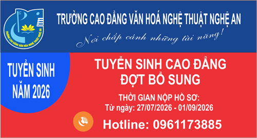 THÔNG BÁO TUYỂN SINH CAO ĐẲNG NĂM 2026 - ĐỢT BỔ SUNG
