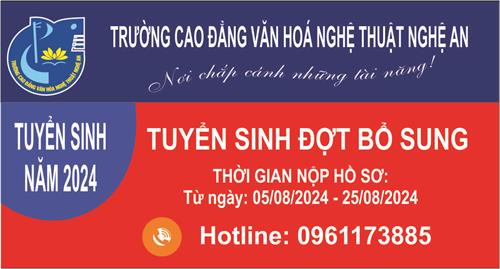 THÔNG BÁO TUYỂN SINH HỆ CAO ĐẲNG, TRUNG CẤP NĂM 2024 - ĐỢT BỔ SUNG