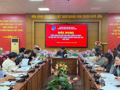 Trường Cao đẳng Văn hóa Nghệ thuật Nghệ An thẩm định, thông qua Báo cáo Tự đánh giá Chất lượng Cơ sở giáo dục nghề nghiệp năm 2025