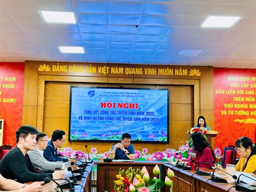 Trường Cao đẳng Văn hóa Nghệ thuật Nghệ An tổ chức hội nghị tổng kết công tác tuyển sinh năm 2025 và triển khai phương hướng năm 2026