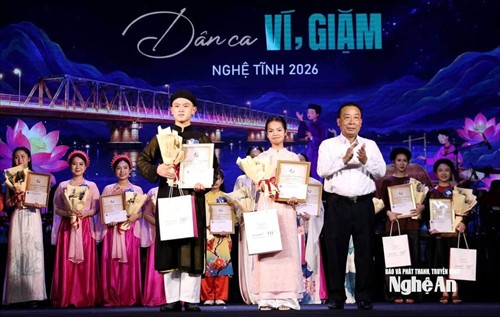 Tự hào học sinh, sinh viên Trường Cao đẳng Văn hóa Nghệ thuật Nghệ An tại Chung kết “Tìm kiếm tài năng dân ca Ví, Giặm Nghệ Tĩnh năm 2026”